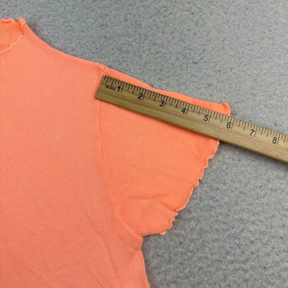 Free People Movement Madeline Funnel‎ Baby Top Womens XS/S Peach Orange
